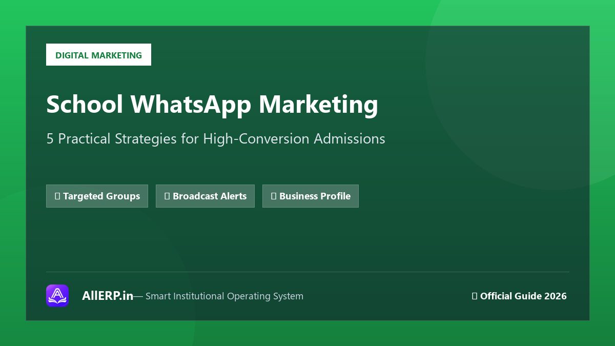 School के लिए WhatsApp Marketing कैसे करें? — 5 Effective Strategies