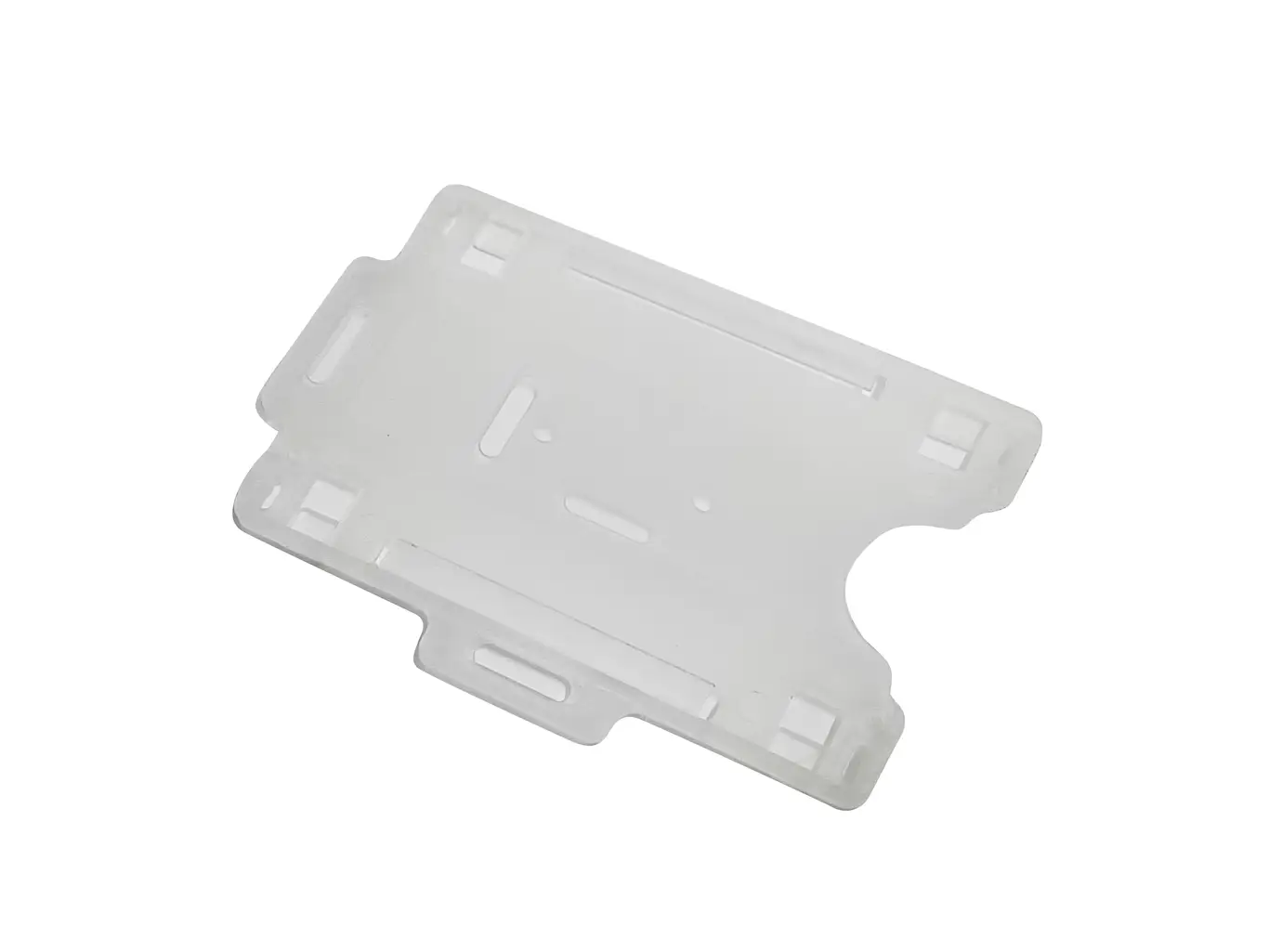 Transparent id card holder